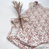 Baby Girls Knit Romper | Bronze Twig