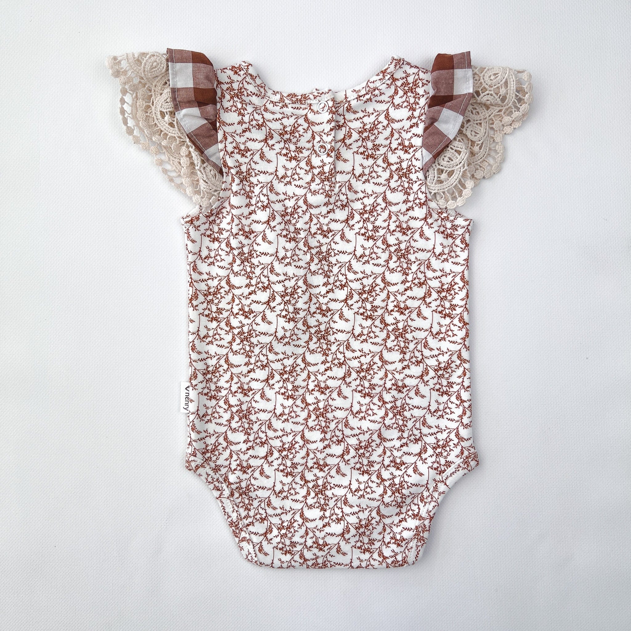 Baby Girls Knit Romper | Bronze Twig