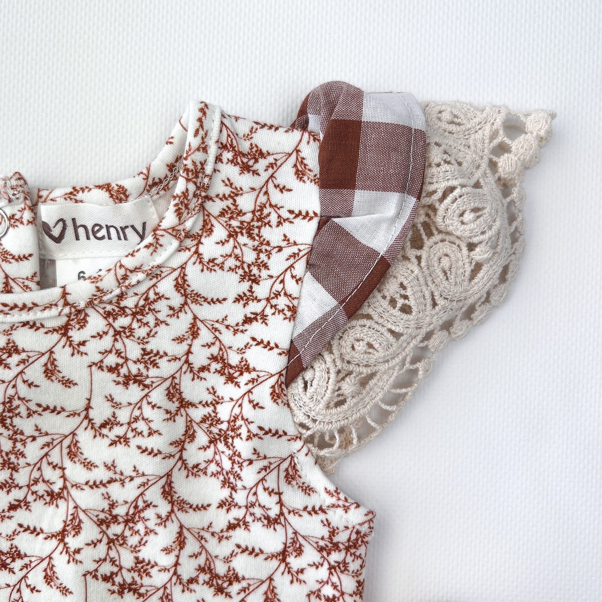 Baby Girls Knit Romper | Bronze Twig