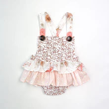 Baby Girls Frilly Playsuit | Sweet Chestnut