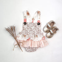 Baby Girls Frilly Playsuit | Sweet Chestnut