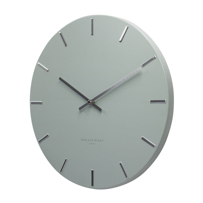 Luca Silent Wall Clock | Sage Green