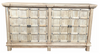Reclaimed Elm Timber 4 Door Oriental Sideboard