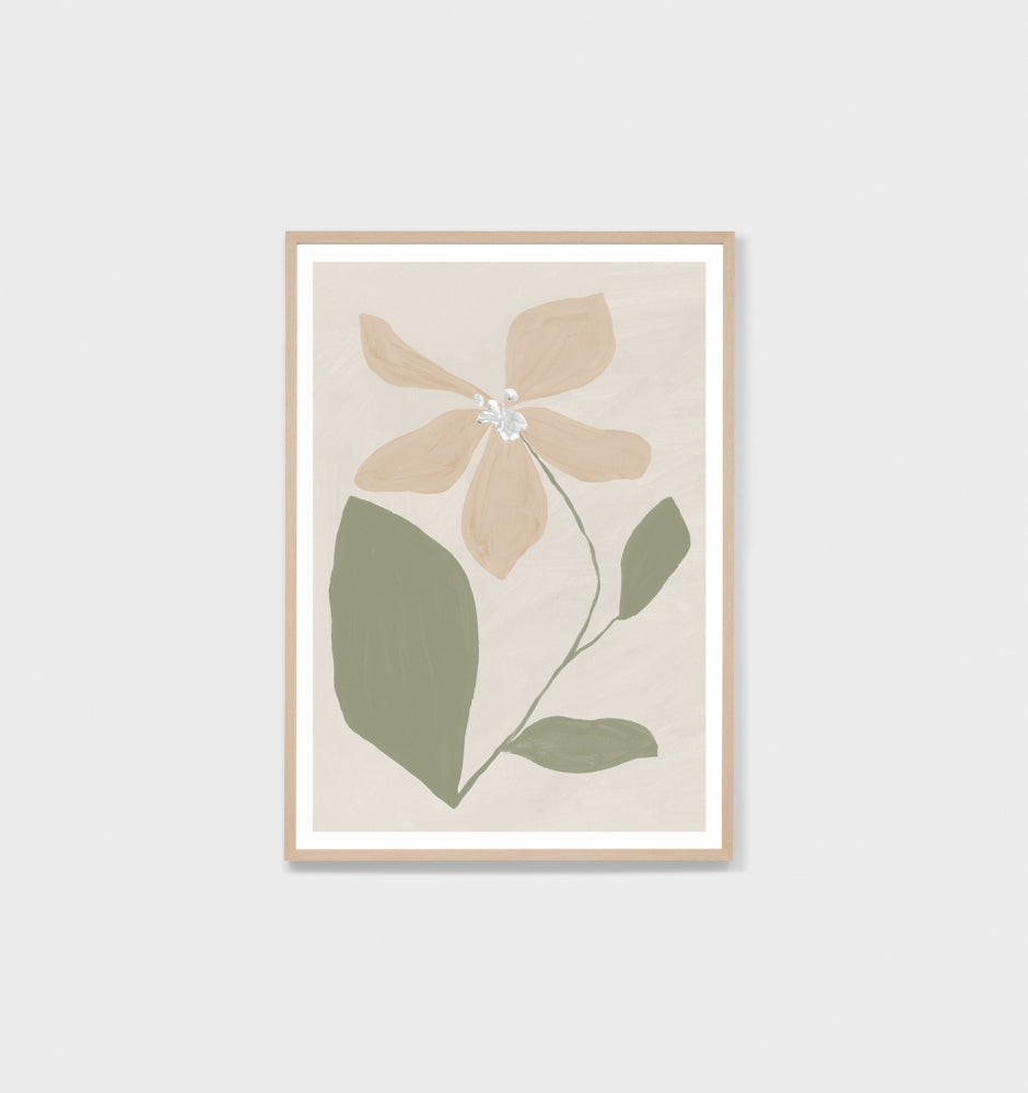 Modern Bloom Sage | Framed Print