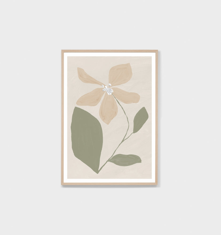 Modern Bloom Sage 4 | Framed Print