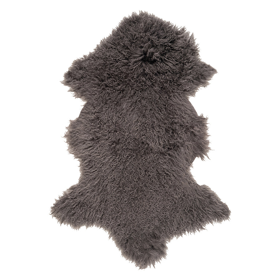 Mongolian Fur Hide | Charcoal
