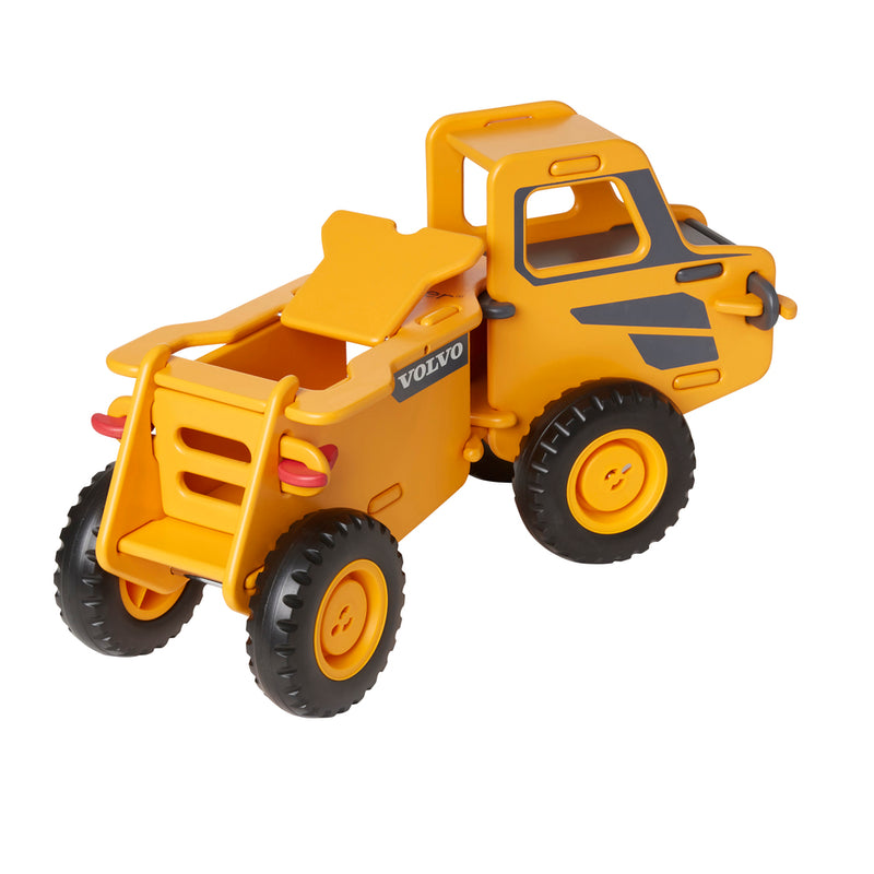 Wooden Dump Truck | Yellow Volvo Ride On