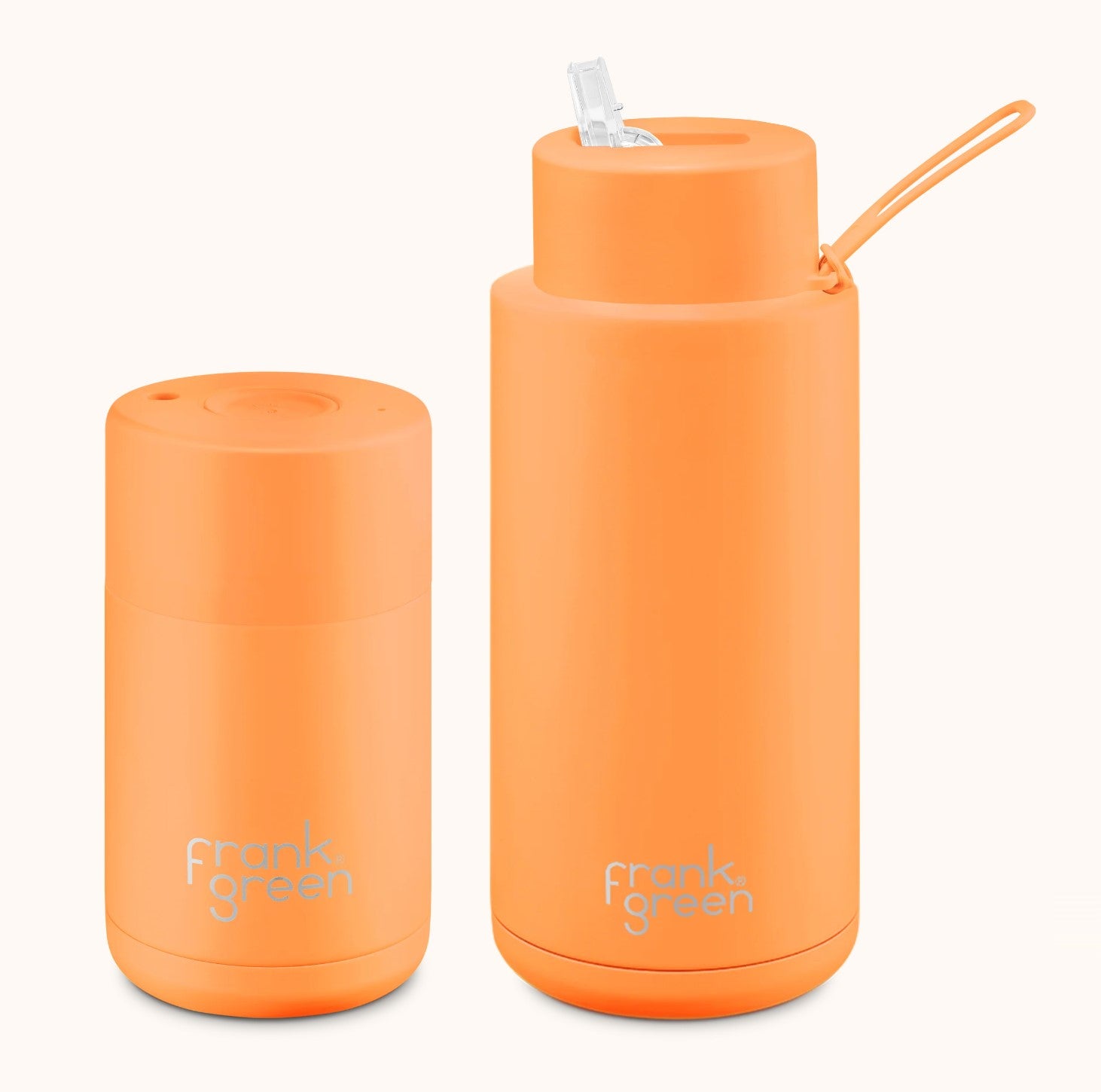 Neon 10oz Ceramic Reusable Cup + 34oz Ceramic Reusable Bottle | Boxed Gift Set