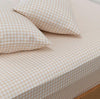 100% Organic Bamboo Sheet Set | Oat Gingham