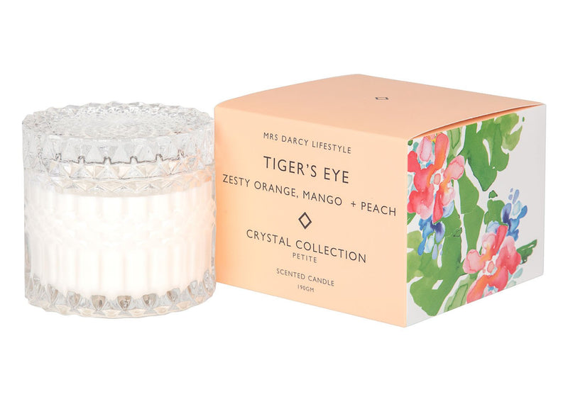 Candle Tiger'S Eye - Zesty Orange, Mango + Peach (Petite) - Whatever Mudgee Gifts & Homewares