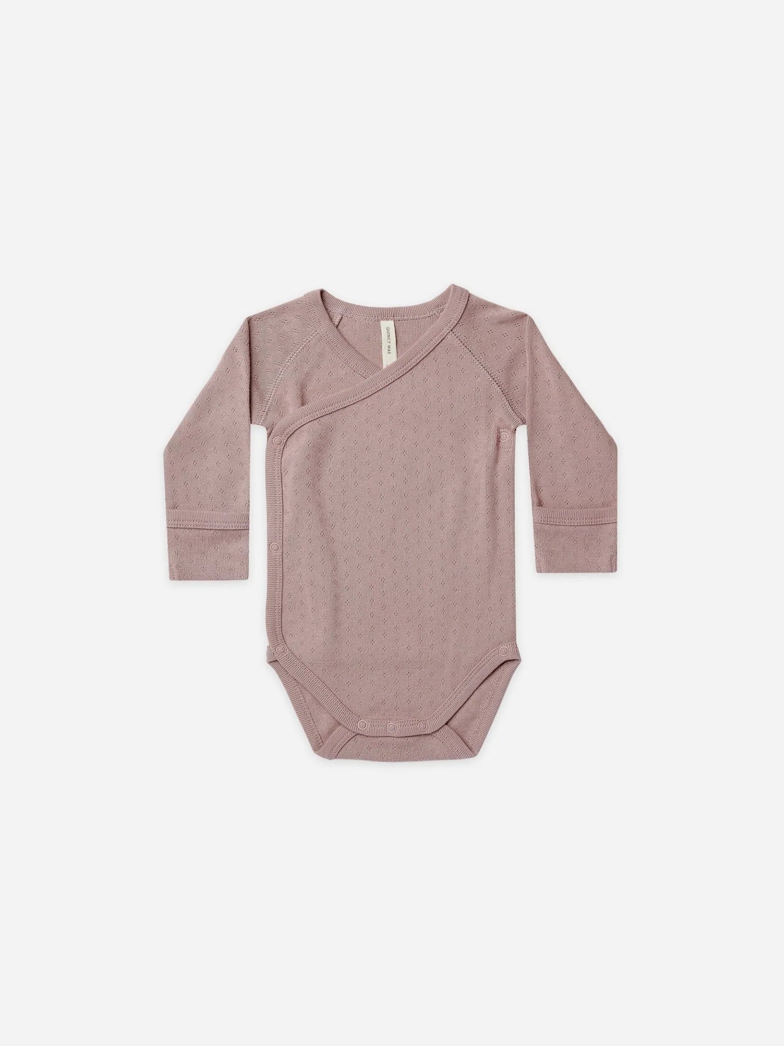 Pointelle Side Snap Bodysuit |Lilac