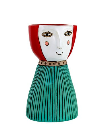 Lady Red | Resin Pot Planter