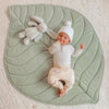 Vegan Leather Quilted Playmat | Leaf