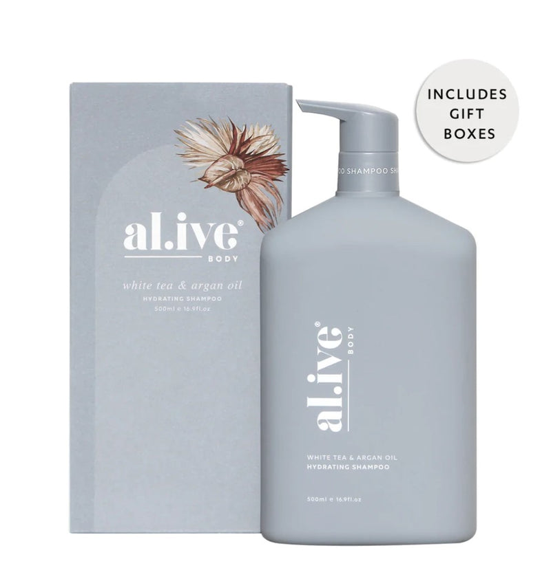 Shampoo or Conditioner Boxed | White Tea + Argan Oil