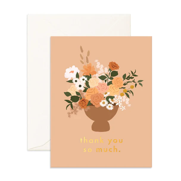 Thank You So Much Bouquet Greeting Card