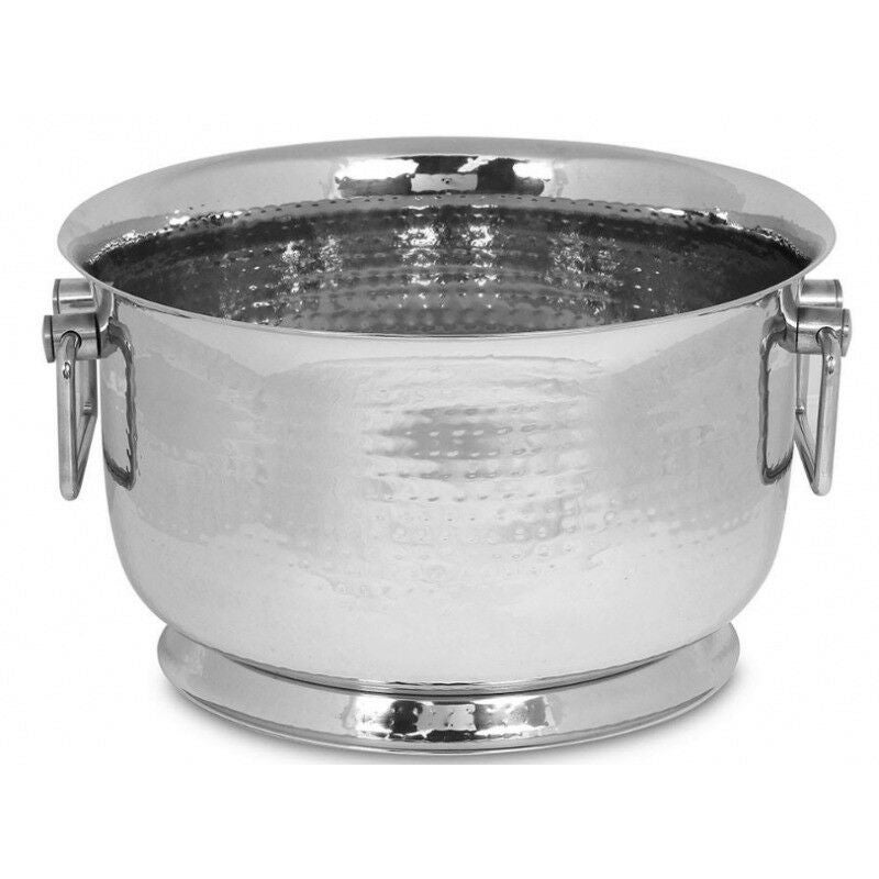 Stainless Steel Hammered Bowl Ice Bucket