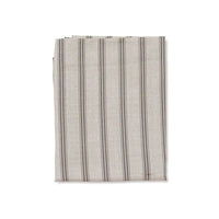 Macedon Charcoal Stripe Napery