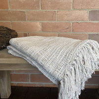 Bergen Ombre Stonewashed Linen Throw