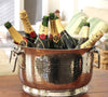 Stainless Steel Hammered Bowl Ice Bucket