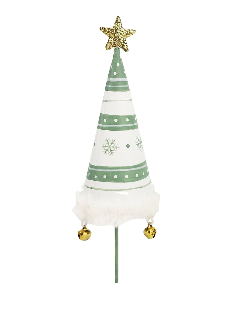 Christmas Tree Sage + White | Standing Decoration