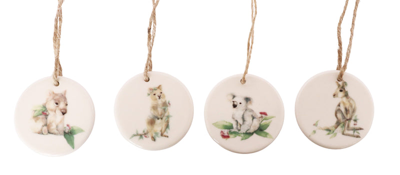 Aus Animals Christmas Set | Ceramic | Hanging Decoration