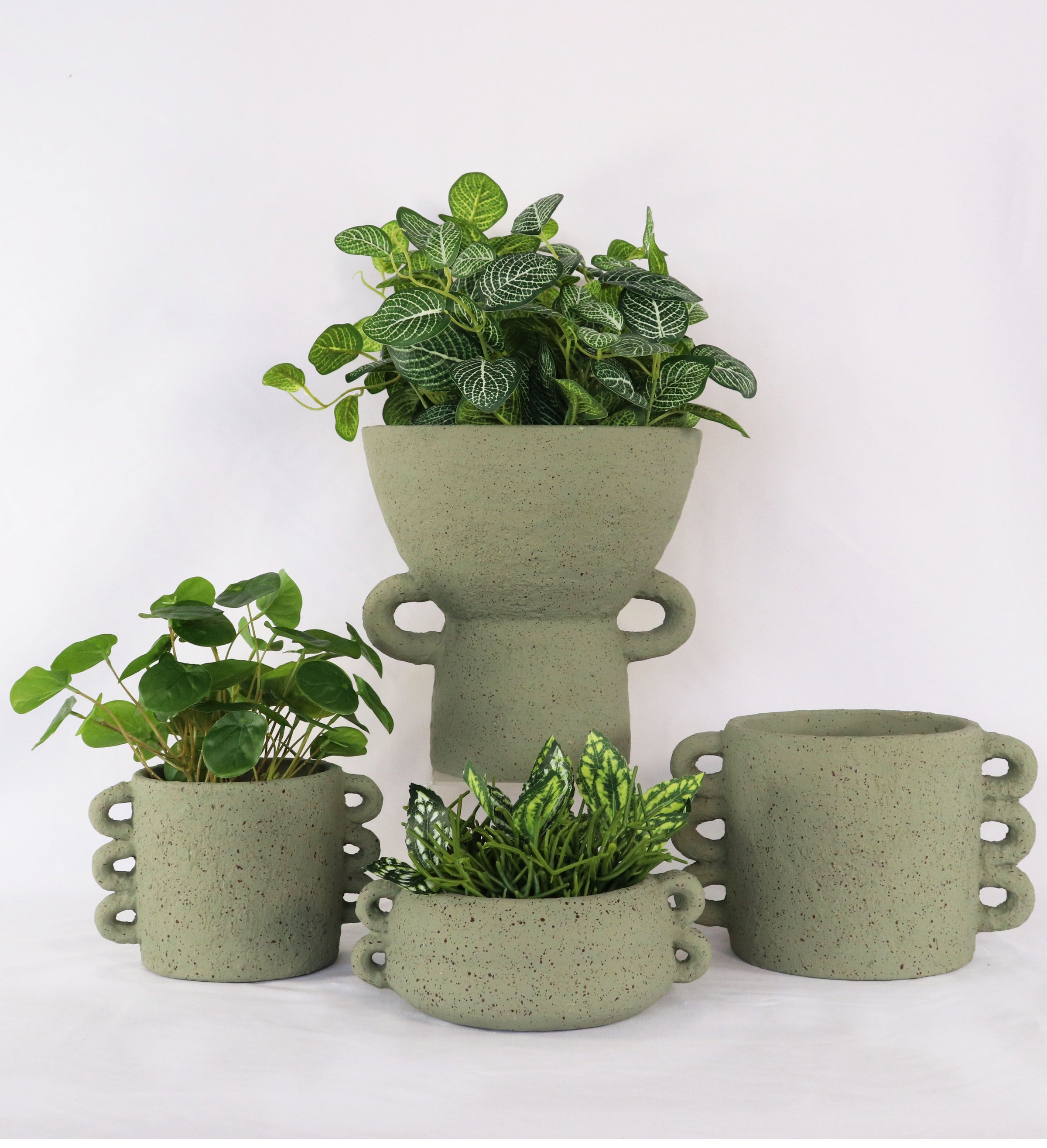 Dayze Planter | Sage | Small Round + Medium + Large