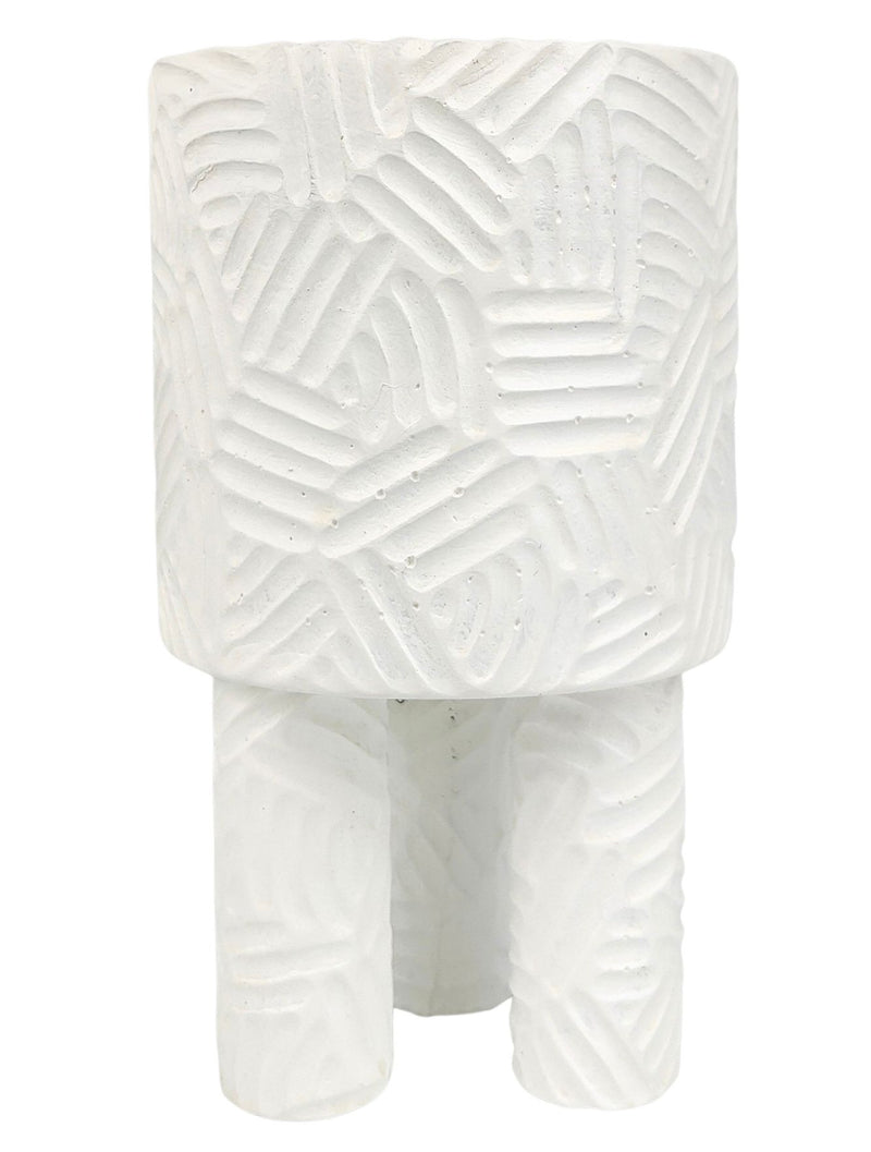 Enola Planter with Legs | White