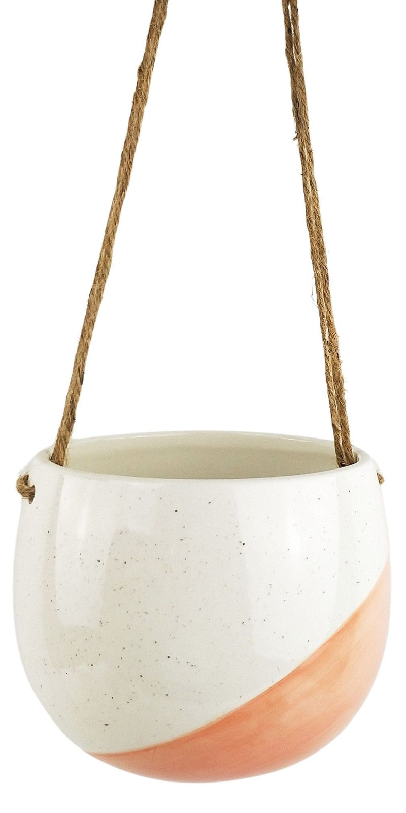 Avery Dot Round Hanging Planter | Pink | Medium
