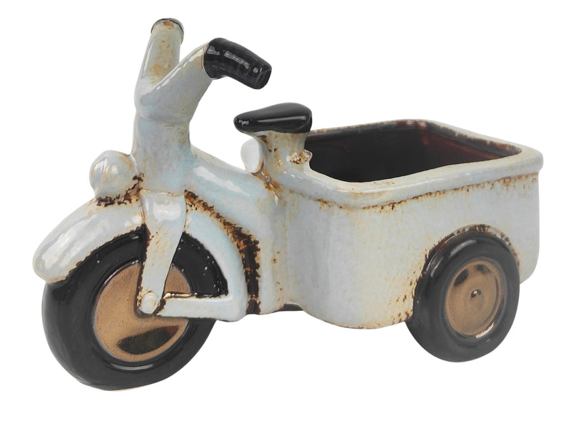 Scooter Planter Blue