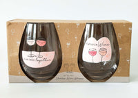 We Are Better Together, Partners In Wine Wine Glass | Set of 2