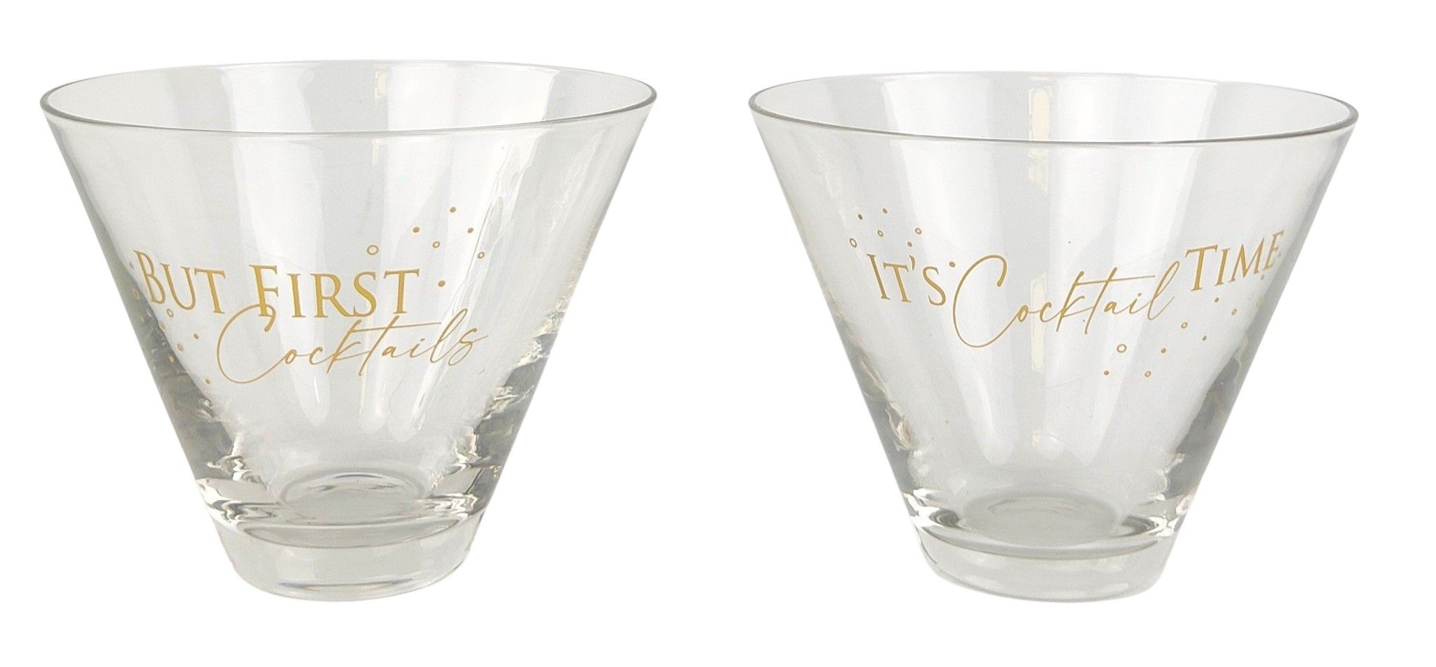 It's Cocktail Time Cocktail Glass | Set of 2