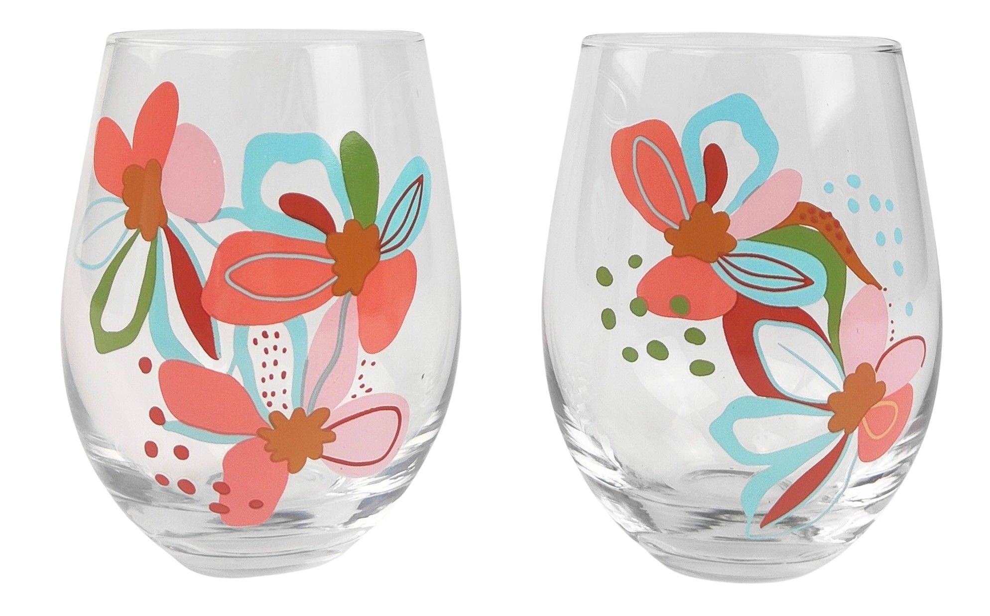 Boxed Stemless Wine Glass | Assorted Quotes | Set of 2