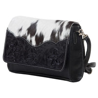 Valencia | Cowhide Rectangular Flap Bag with Tooling