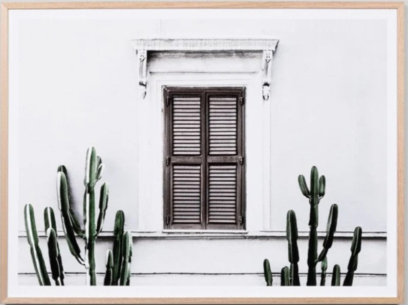 White Villa| Framed Print