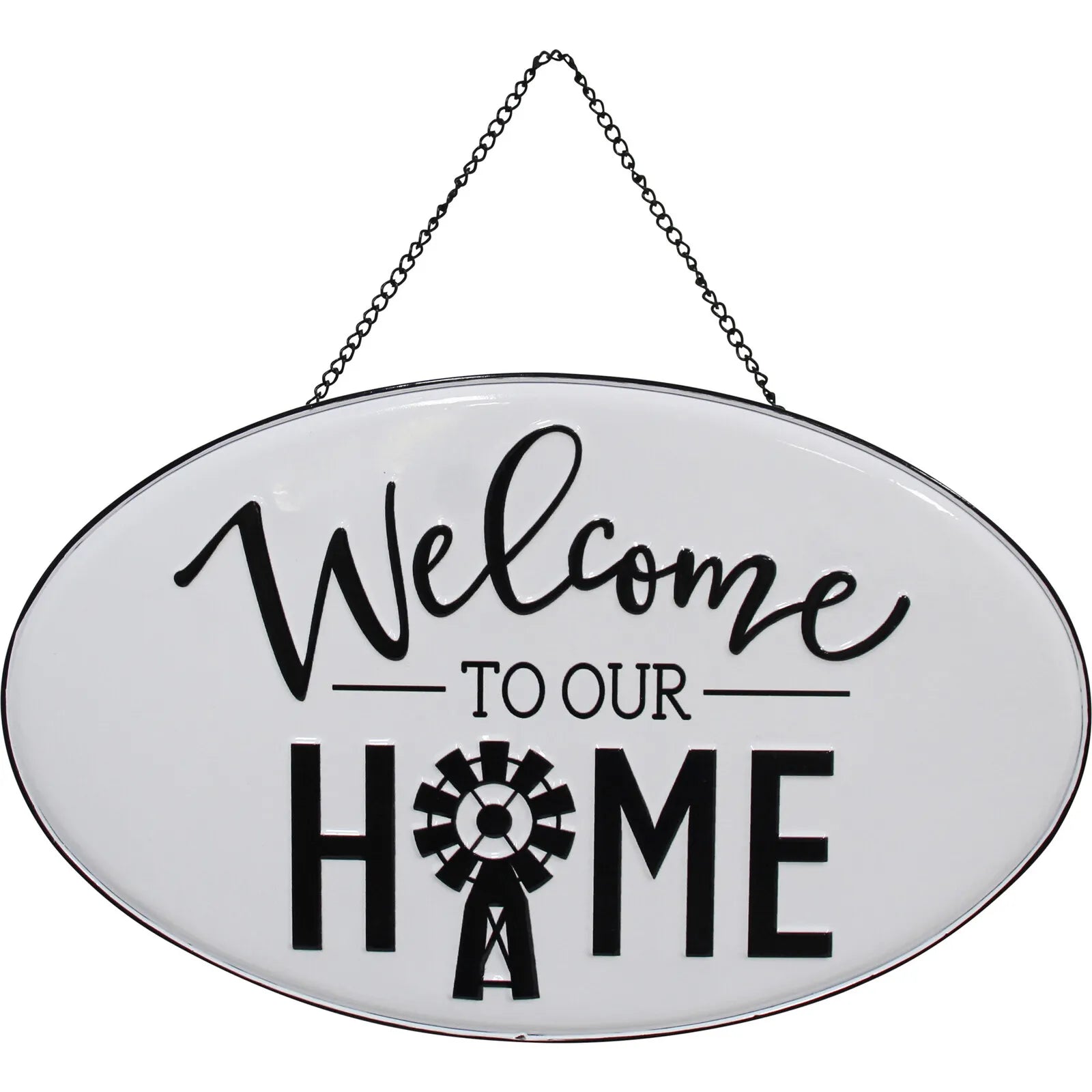 Welcome To Our Home Sign Windmill