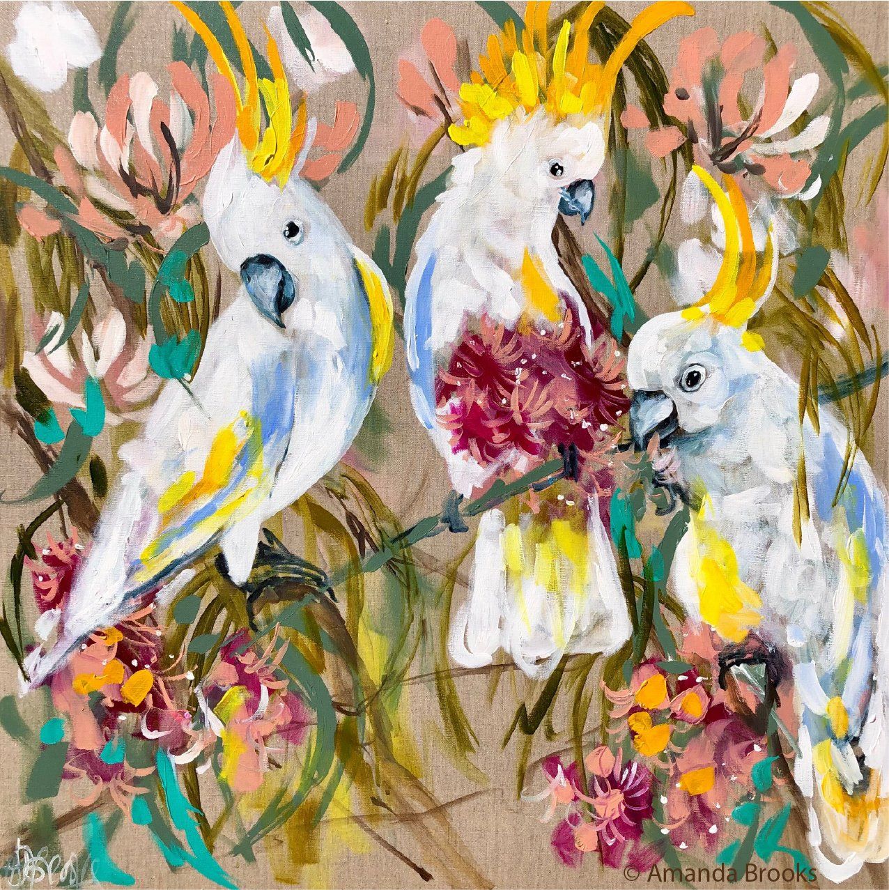 Bird Art By Amanda Brooks | Stone Drink Coaster Collection